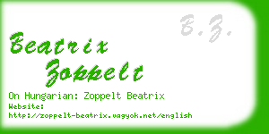 beatrix zoppelt business card